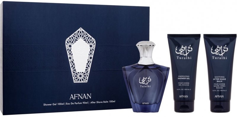Afnan Turathi Blue Pour Homme EDP 90ml x2 100ml