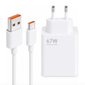 Cargador Para Celular Xiaomi Tipo C 67 W – Blanco
