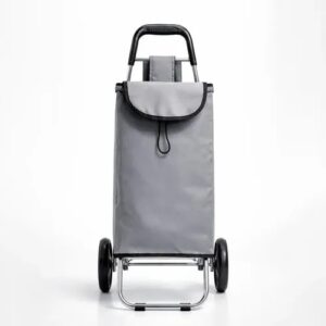 HogarActual Carrito De Compras Gris C/Ruedas