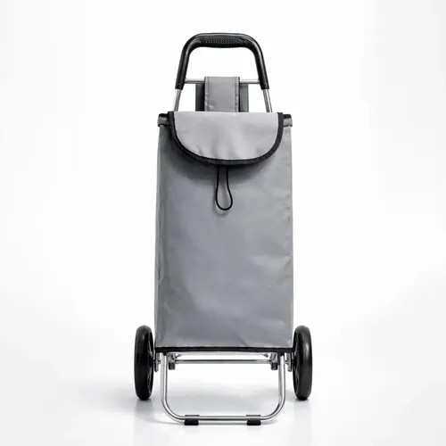 HogarActual Carrito De Compras Gris C/Ruedas