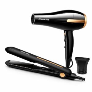 NovoHome Pack Beauty 2 En 1 Planchita   Secador