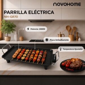 NovoHome Parrilla Grill 2000W 