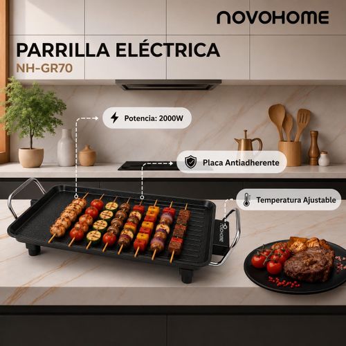 NovoHome Parrilla Grill 2000W